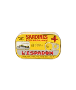 L'ESPADON Sardines in Hot Oil 125 gr.webp