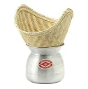 Lao Pot With Bamboo Basket 22cm. SET.webp