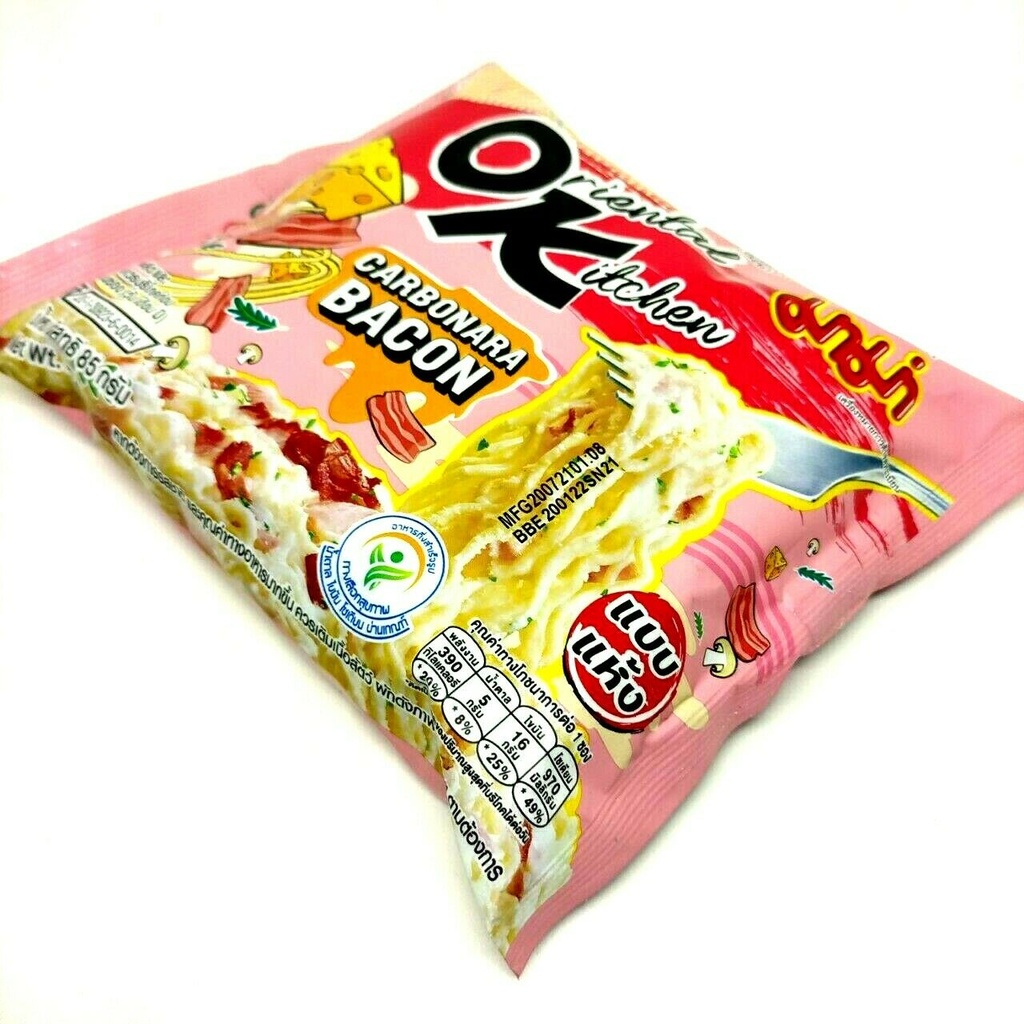 MAMA Instant Noodles Carbonara Bacon 85g.