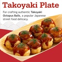 OTAFUKU Cast Iron Takoyaki Plate 16 holes.