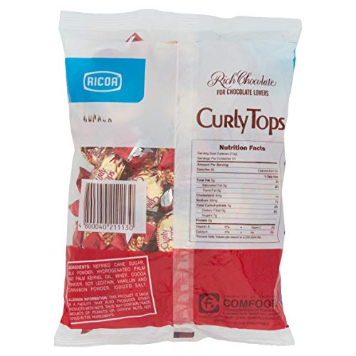 RICOA Curly Tops Milk Chocolate 150g.