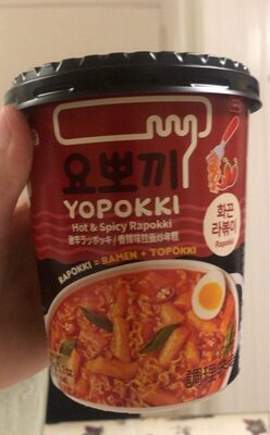 YOPOKKI Hot & Spicy Cup Rapokki 145g.