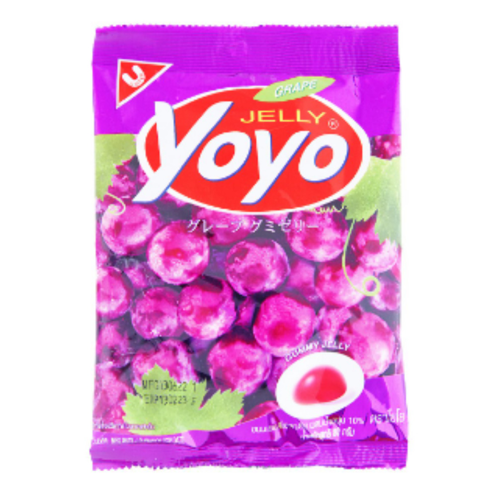 YOYO Gummy Jelly 'Grape' Flavor 80g.