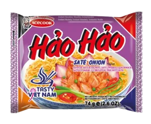 ACECOOK Ins Noodle Sate Sipuli 30 x 74 g. (LAATIKKO)