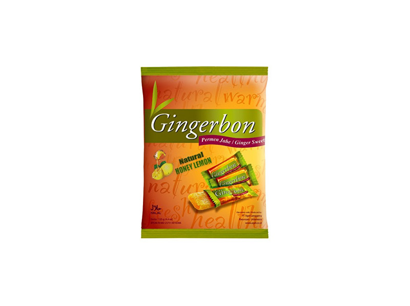 [10610] AGEL Ingefära med honung citrongodis 125g.