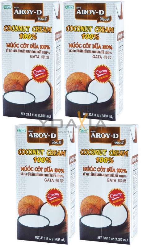AROY-D Coconut Cream (UHT) 21% Fat 1L.