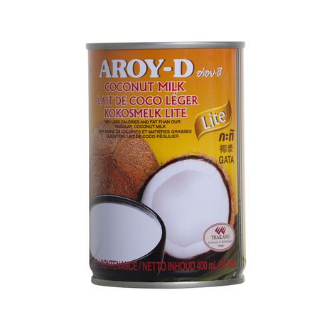 [1107] AROY-D Coconut Milk Lite  5.9% Fat 400ml.