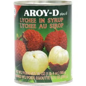 [30] AROY-D Litchiprötter i sirap 565 g.