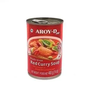 [218] AROY-D Red Curry Soup Ready to Eat 400g.