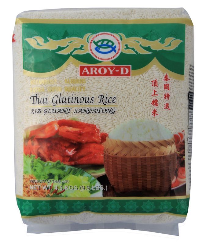 [151] AROY-D Thailändskt klibbigt ris 4,5 kg.