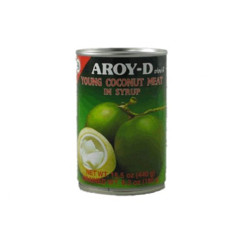 AROY-D Young Coconut Meat In Syrup 425g.