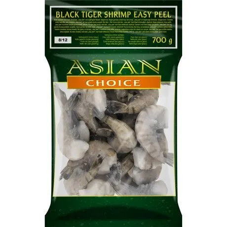 [268] ASIATISK VAL Black Tiger-räkor HLSO/EZP 8/12 700 g.
