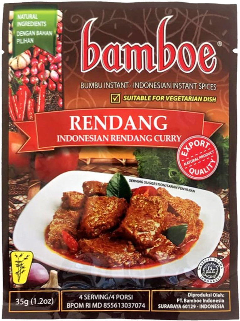BAMBOE Rendang Spice Mix 35g.