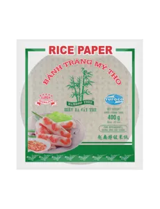 [696] BAMBOO TREE Rice Paper Fresh (Round) 22cm. 400g.