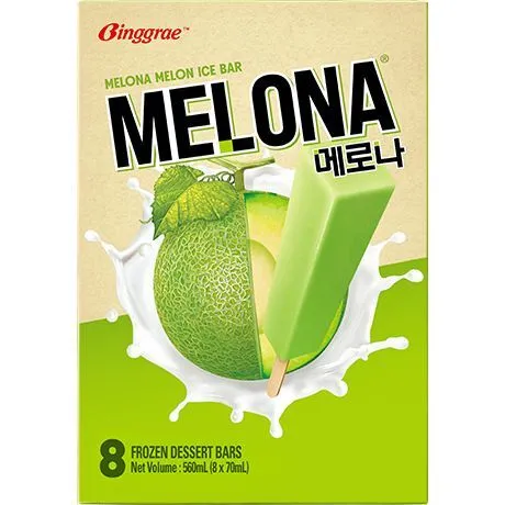 BINGGRAE Glass Melonsmak 560 ml (8 x 70 ml).