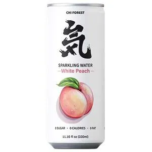 CHI FOREST Sparkling Water Peach 330ml.