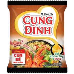 [1155] CUNG DINH Ins Noodle Crab With Laksa Flavor 79g.