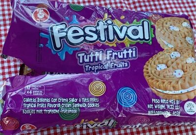 [2358] FESTIVAL Trooppiset hedelmäkeksit 403 g