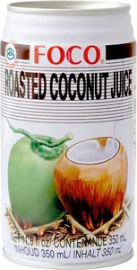 FOCO paahdettua kookosmehua 350ml.
