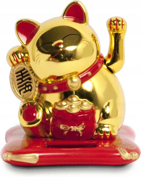 Fortune Cat Solar Gold 11.25cm.