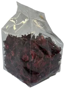 [1203] GOLDEN FOOD Kuivattu rosellan kukka 100 g.