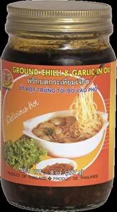 [554] Malen chili- och vitlöksolja 227 g.