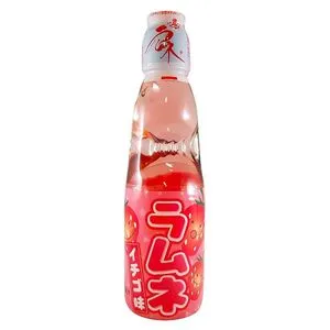 HATA KOSEN Ramune Strawberry Flavor 200ml.