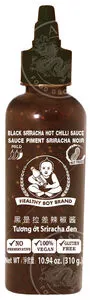 HEALTHY BOY musta sriracha-chilikastike 310 g.