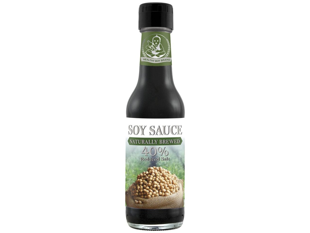 [1119] HEALTHY BOY Sojasås med reducerat saltinnehåll 40 % 250 ml.
