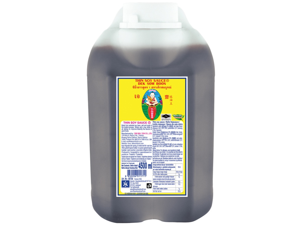 [5359-1] HEATHY BOY Lätt sojasås 4,5L.