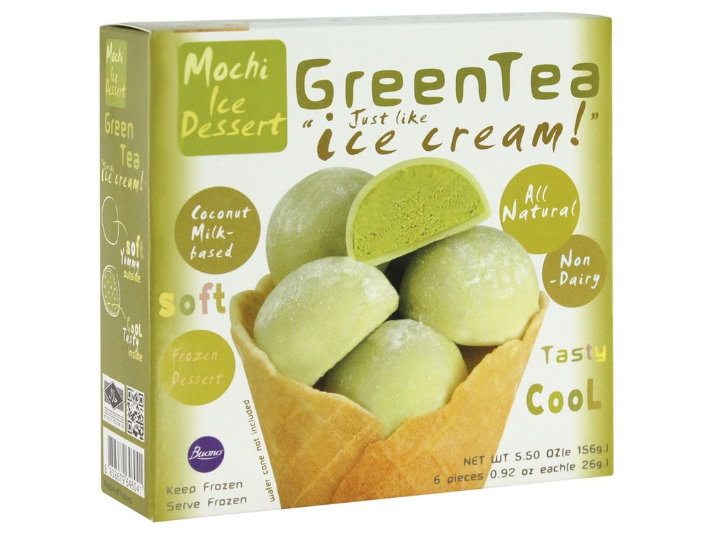 Isdessert Mochi grönt te 156g.