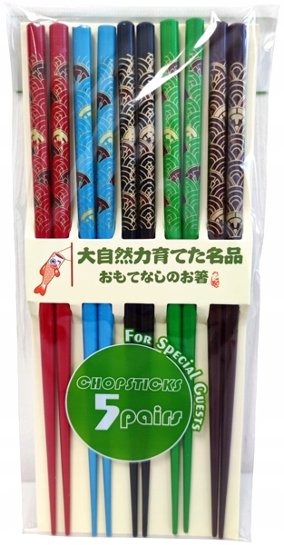 Japanilaiset syömäpuikot 5 väriä