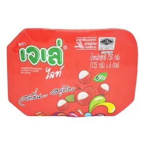 Jele Light Lychee 6x125g.