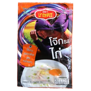 [1435] KASET Ins Rice porridge Chicken Flavor (Sachet) 42g.