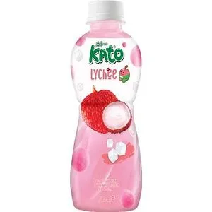 KATO Lychee Juice with Nata De Coco 320ml.