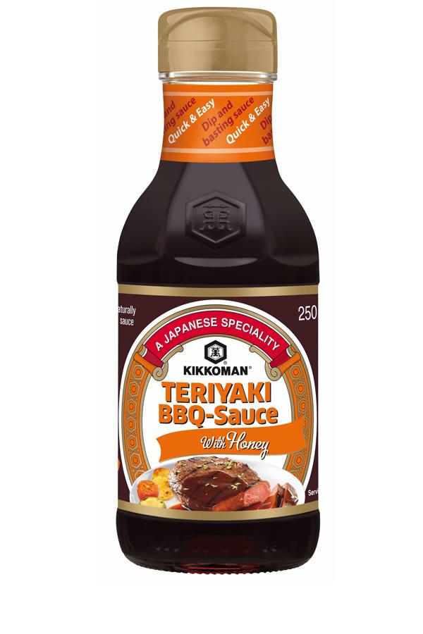 KIKKOMAN Teriyaki BBQ-kastike hunajalla 250 ml.