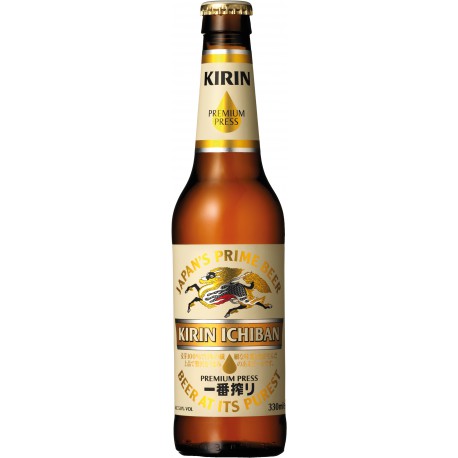 Kirin Ichiban Beer 5% Alc 330ml.