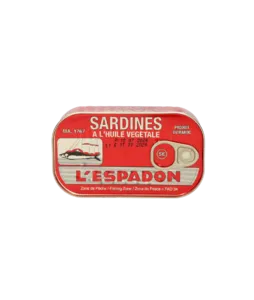 L'ESPADON Sardines in Oil 125 gr