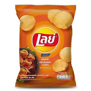 [1647] LAYS Potato Chips Extra BBQ 69g.