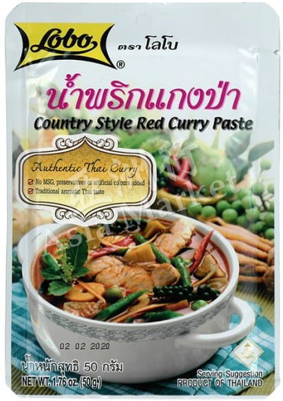 LOBO Röd currypasta i lantlig stil 50 g.