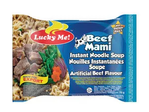 [1739] LUCKY ME Ins Noodles Beef Mami 55g.