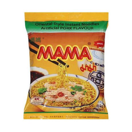 MAMA Snabbnudlar Fläsk 60g.