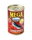 MEGA Sardiner i tomatsås med chili 155g.