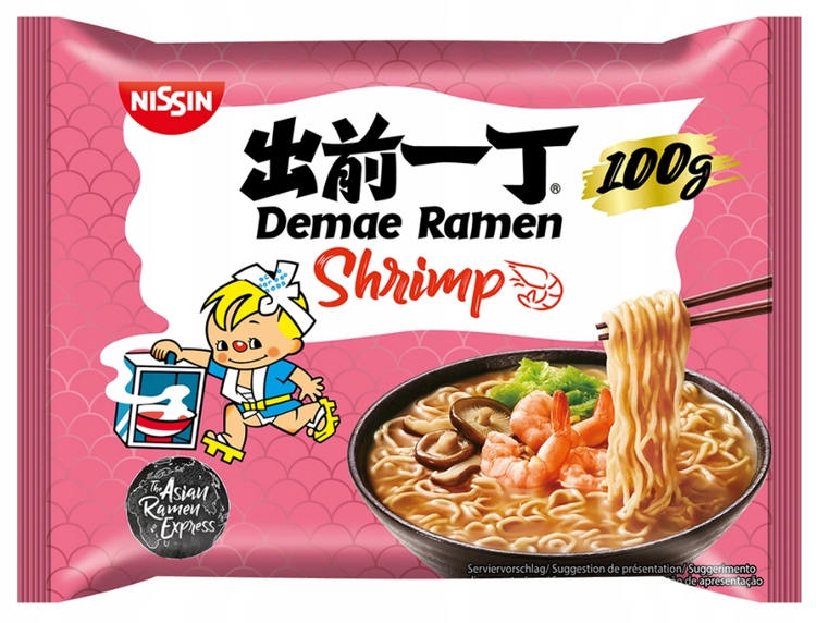 NISSIN Ins Demae Ramen katkarapuja 100 g.