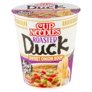 NISSIN Roasted Duck Sweet Onion Soup Cup Noodle 65g.