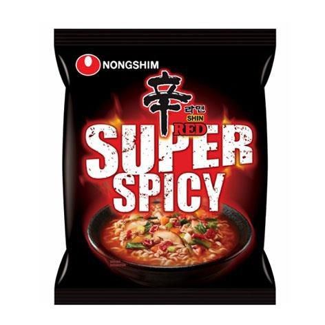 NONGSHIM Punainen Shin Ramyun -nuudeli 20 x 120 g (LAATIKKO)