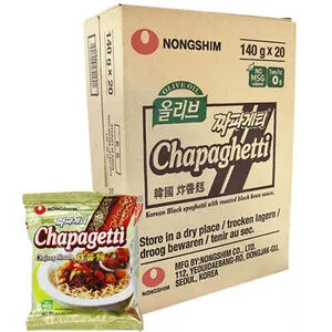 NONGSHIM Ins Noodle Soup Chapagetti 20x140g. (BOX)