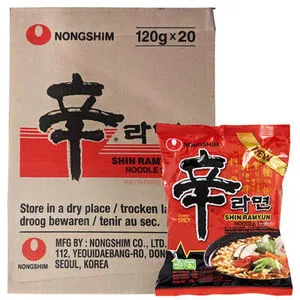 NONGSHIM Ins Shin Ramyun Nudlar 20x120g. (FÖRPACKNING)
