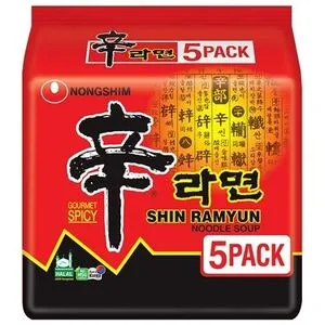 NONGSHIM Ins Shin Ramyun -nuudelit 5 x 120 g.