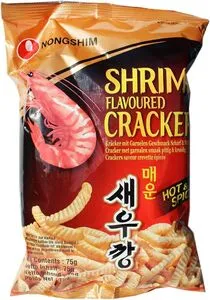 [1821] NONGSHIM Shrimp Flavoured Cracker 75g.